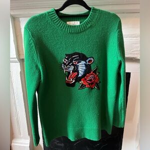 Vintage Sandro Paris Panther Sweater
Size unknown but fits like a S/M